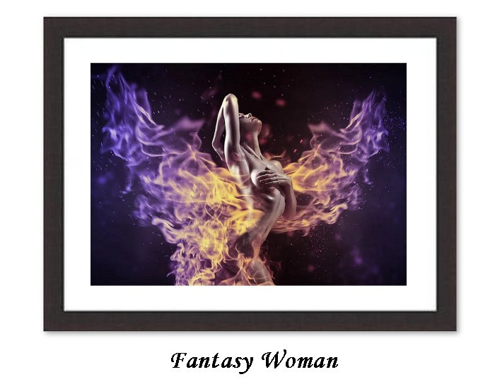 Fantasy Woman Framed Print